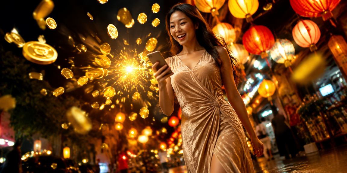Người dùng xsdth chơi casino trên điện thoại tại chợ đêm Hạ Long